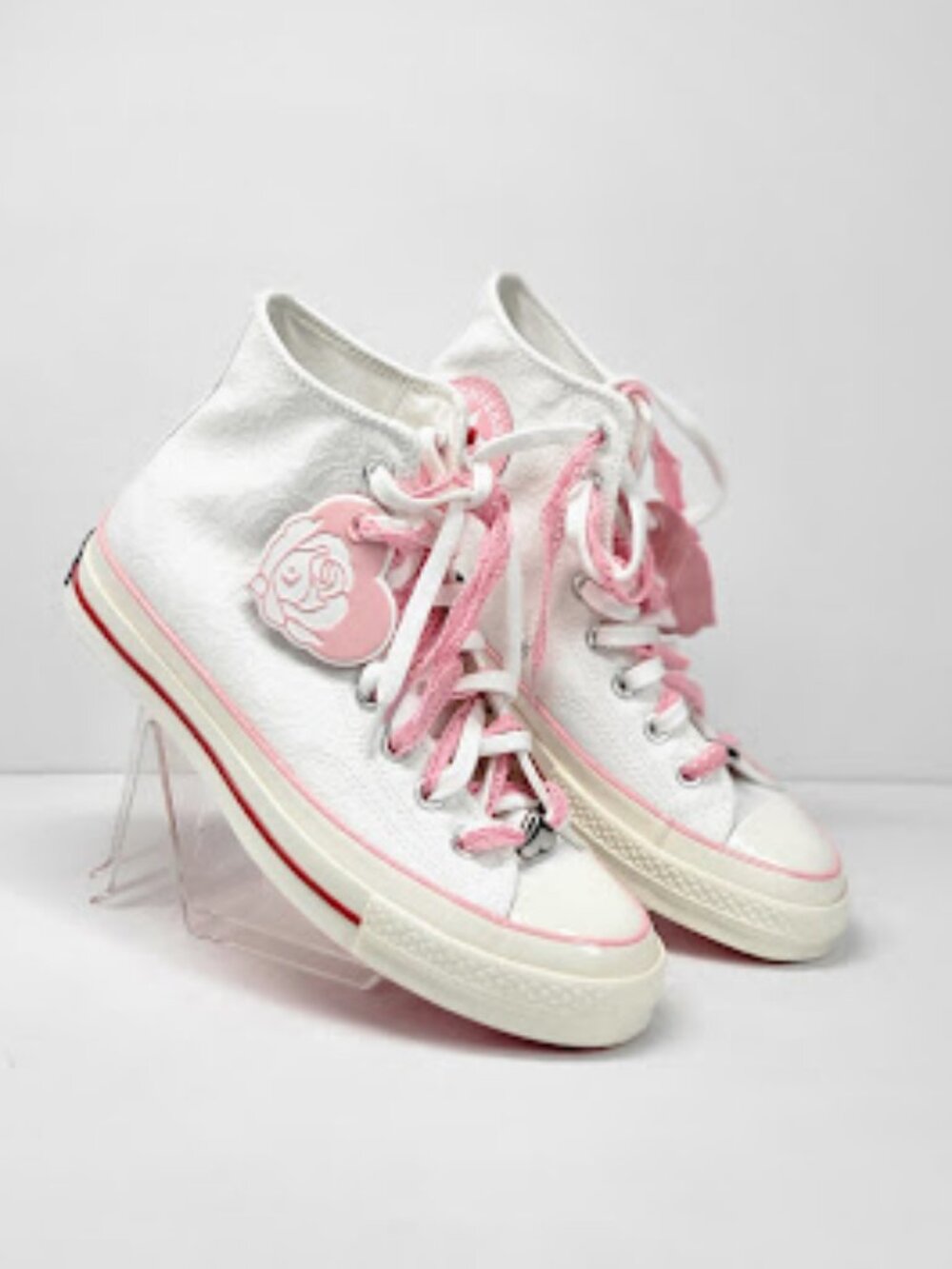 CONVESE Chuck 70 Valentine’s Day High Top Sneakers White Pink Women’s 9 NWOB